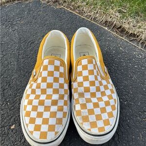 Vans Mustard Yellow Slip-On Sneakers